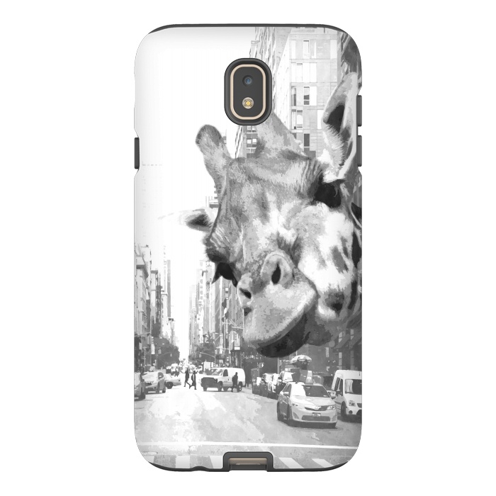 Galaxy J7 StrongFit Black and White Selfie Giraffe in NYC by Alemi