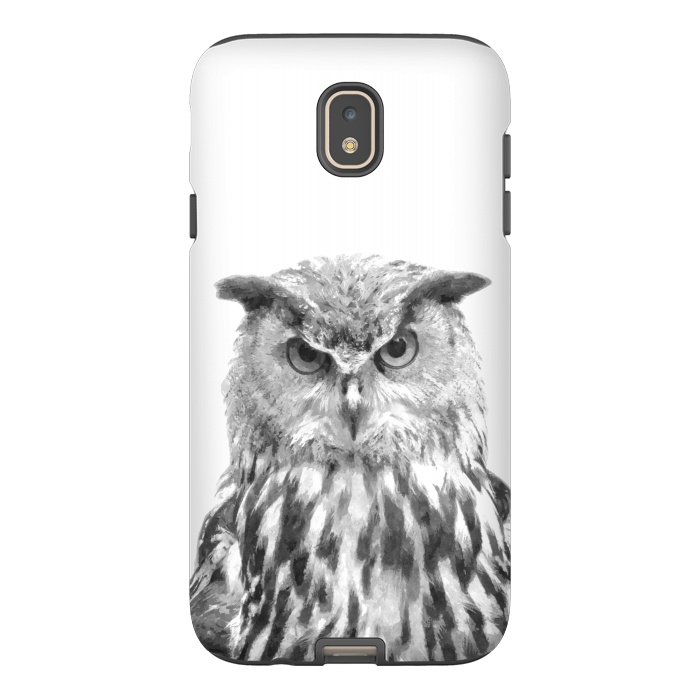 Galaxy J7 StrongFit Black and White Owl by Alemi