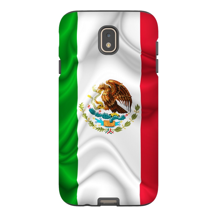 Galaxy J7 StrongFit  Mexico Waving Silk Flag by BluedarkArt