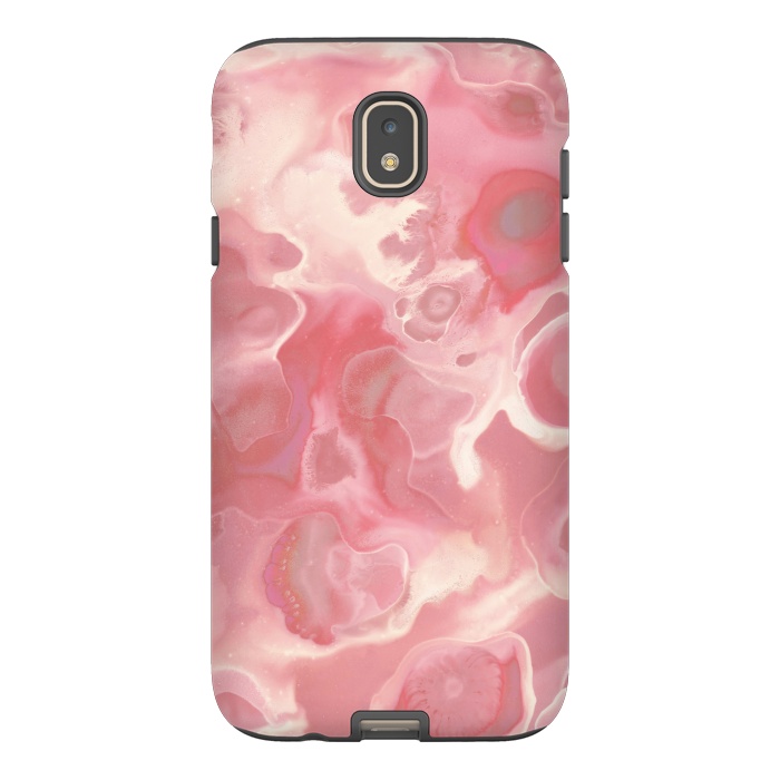 Galaxy J7 StrongFit Melted Strawberry Cream by Micklyn Le Feuvre
