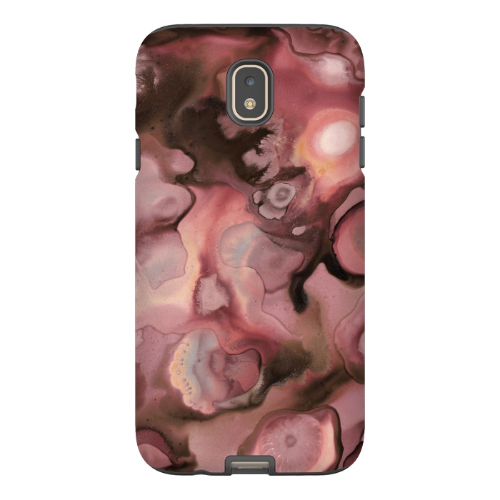 Galaxy J7 StrongFit Ebb and Flow in Coral by Micklyn Le Feuvre