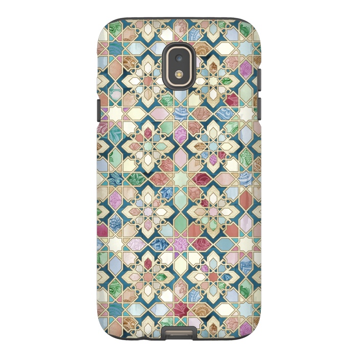Galaxy J7 StrongFit Muted Moroccan Mosaic Tiles by Micklyn Le Feuvre