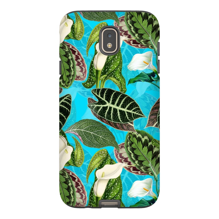 Galaxy J7 StrongFit Fresh tropical Flowers and Leaves Pattern by  Utart