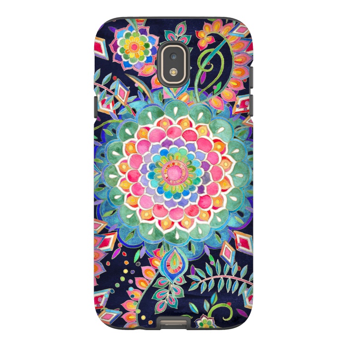 Galaxy J7 StrongFit Color Celebration Mandala by Micklyn Le Feuvre