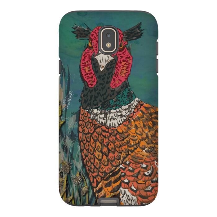 Galaxy J7 StrongFit Funny Pheasant by Lotti Brown
