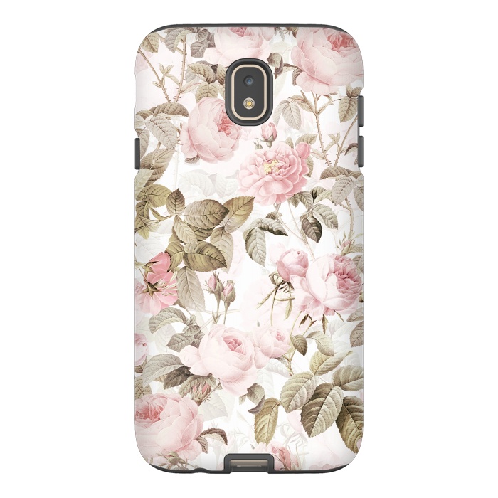 Galaxy J7 StrongFit Pastel Vintage Roses by  Utart