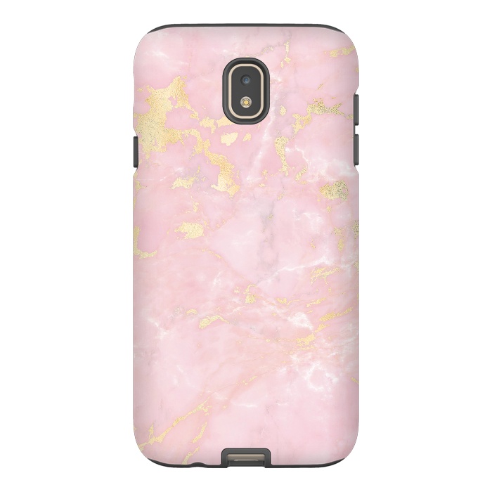Galaxy J7 StrongFit Metal Gold on Tender Pink Marble by  Utart