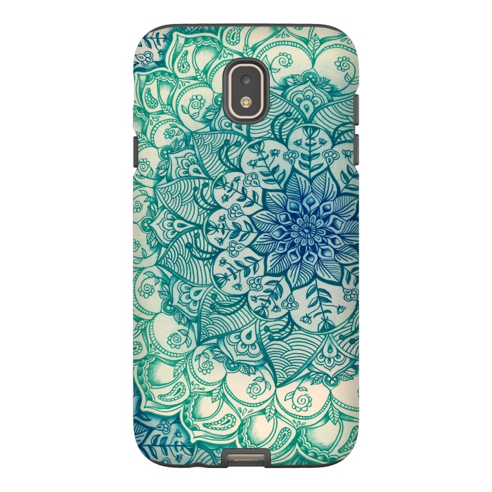 Galaxy J7 StrongFit Emerald Doodle by Micklyn Le Feuvre