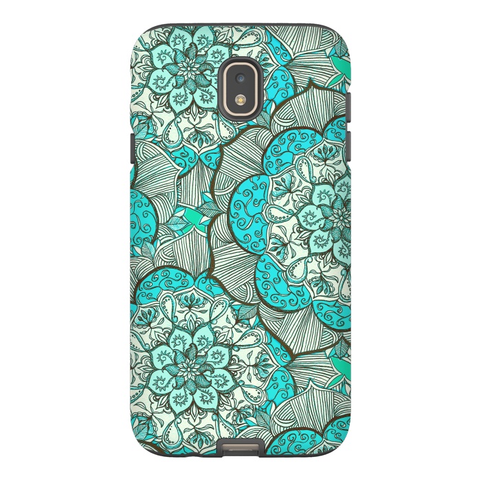 Galaxy J7 StrongFit Fresh Doodle in my Happy Colours by Micklyn Le Feuvre