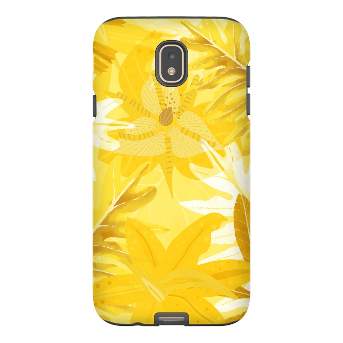Galaxy J7 StrongFit My Sunny Gold Aloha Jungle by  Utart