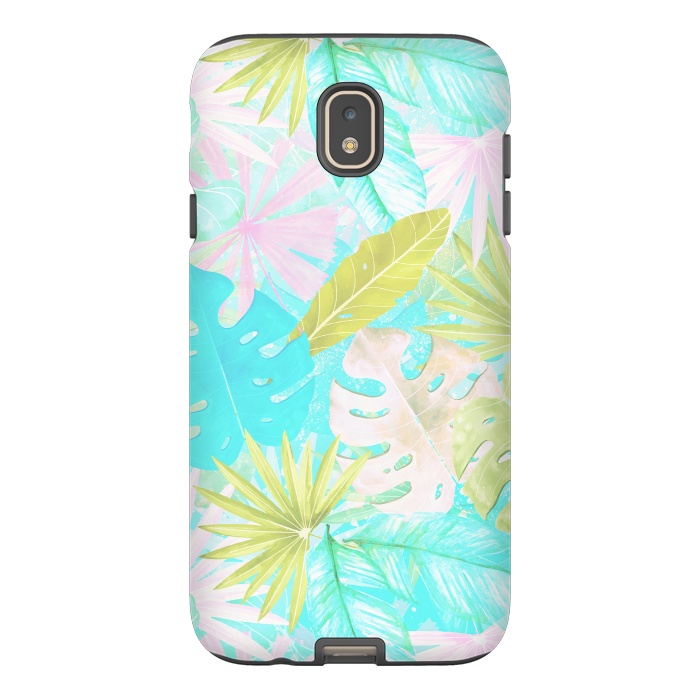 Galaxy J7 StrongFit Soft Pastel Aloha Tropical Jungle by  Utart