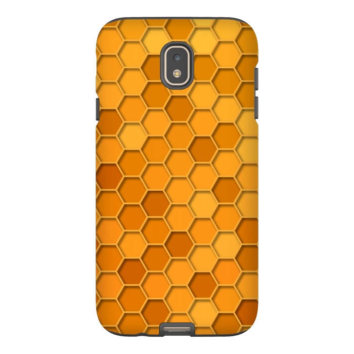 Galaxy J7 StrongFit Hexagonal Honeycomb Pattern by Quirk It Up