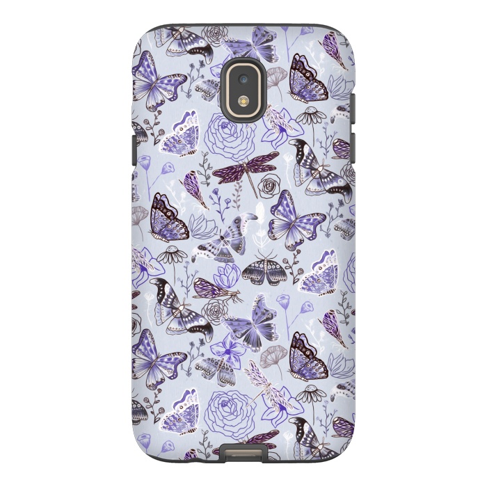 Galaxy J7 StrongFit Pale Butterflies, Dragonflies and Moths  by Tigatiga