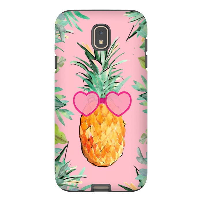 Galaxy J7 StrongFit Cool Pinapple with Glasses by ''CVogiatzi.