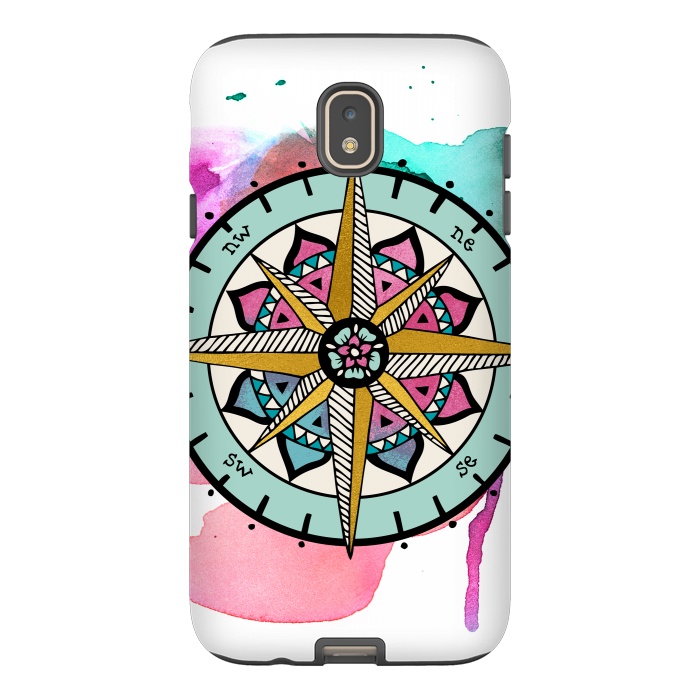 Galaxy J7 StrongFit compass by Pom Graphic Design