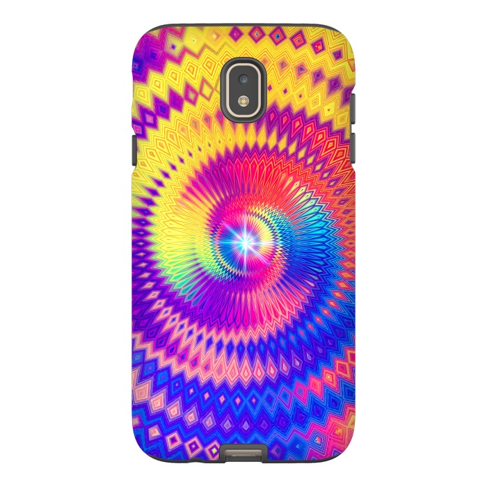 Galaxy J7 StrongFit Abstract Colorful Diamond Shape Circular Design by Art Design Works