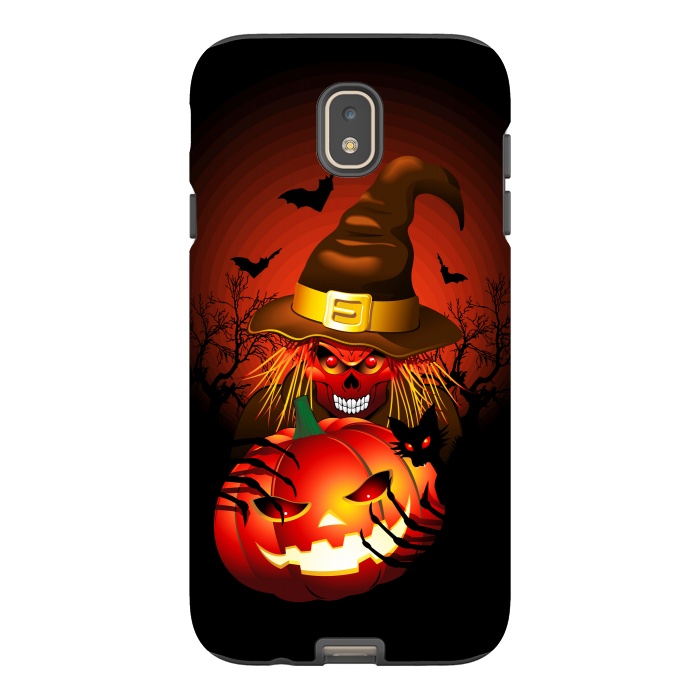 Galaxy J7 StrongFit Skull Witch Halloween Monster by BluedarkArt