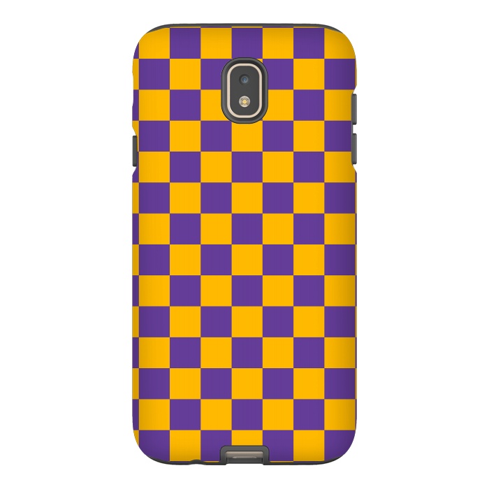 Galaxy J7 StrongFit Checkered Pattern II by Art Design Works