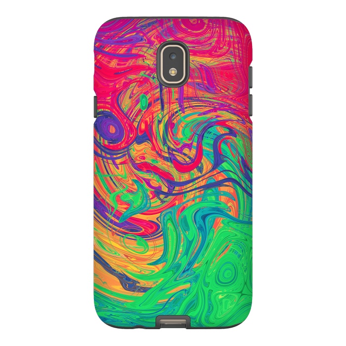 Galaxy J7 StrongFit Abstract Multicolored Waves by Art Design Works