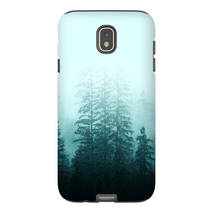 Galaxy J7 StrongFit Blue Coniferous Forest by Creativeaxle