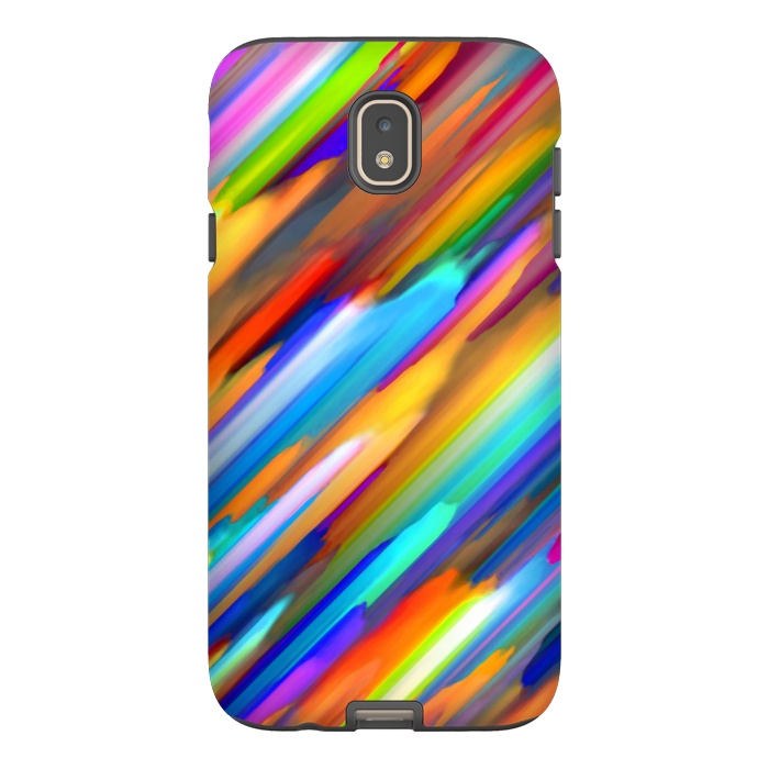 Galaxy J7 StrongFit Colorful digital art splashing G391 by Medusa GraphicArt