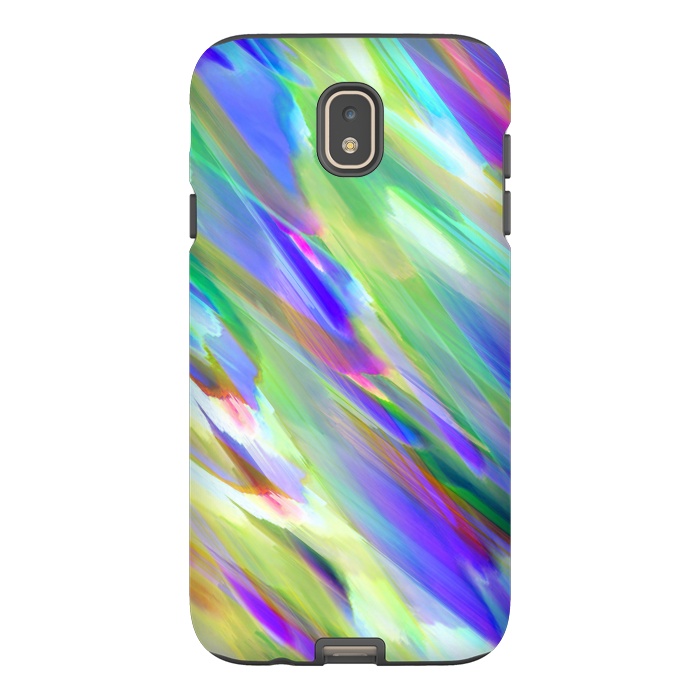 Galaxy J7 StrongFit Colorful digital art splashing G401 by Medusa GraphicArt