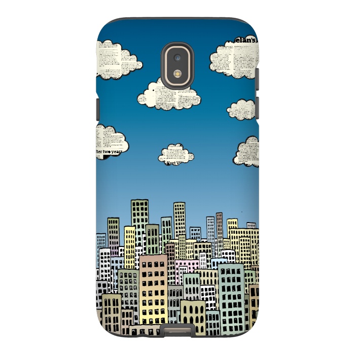 Galaxy J7 StrongFit The city of paper clouds by Mangulica