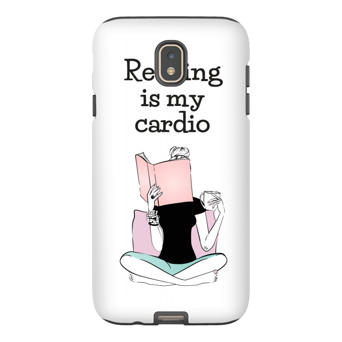 Galaxy J7 StrongFit Reading is my cardio by Martina
