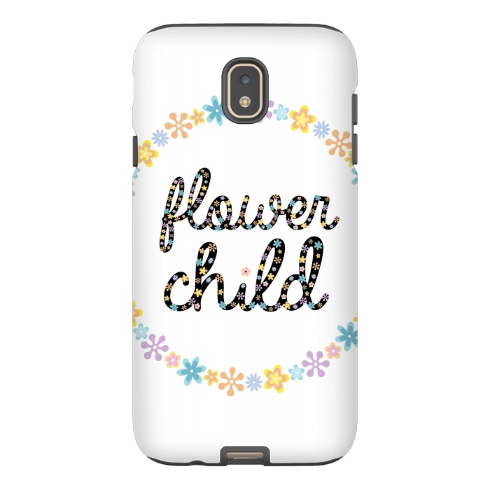 Galaxy J7 StrongFit Flower child by Laura Nagel
