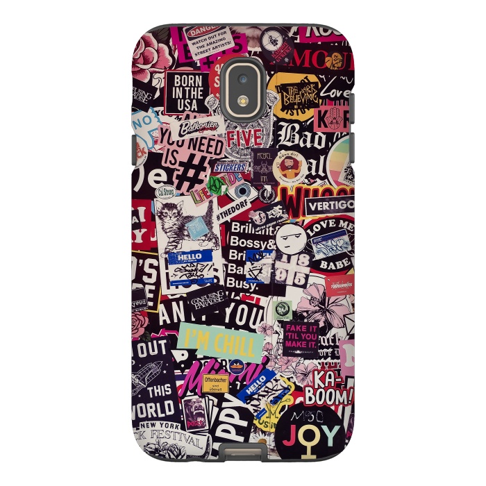 Galaxy J7 StrongFit Colorful Sticker Wall by Andrea Haase