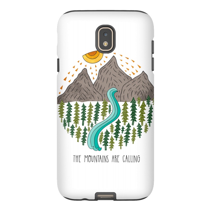 Galaxy J7 StrongFit Mountains Are Calling by Pom Graphic Design