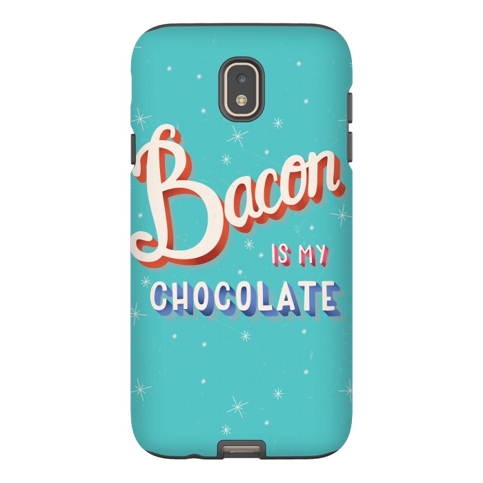 Galaxy J7 StrongFit Bacon is my chocolate hand lettering typography modern poster design by Jelena Obradovic