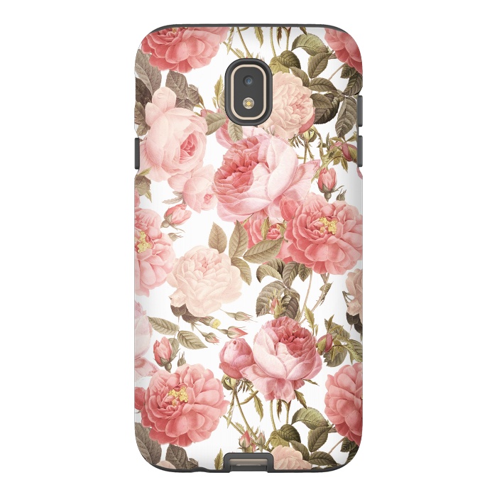 Galaxy J7 StrongFit Peach Victorian Roses by  Utart