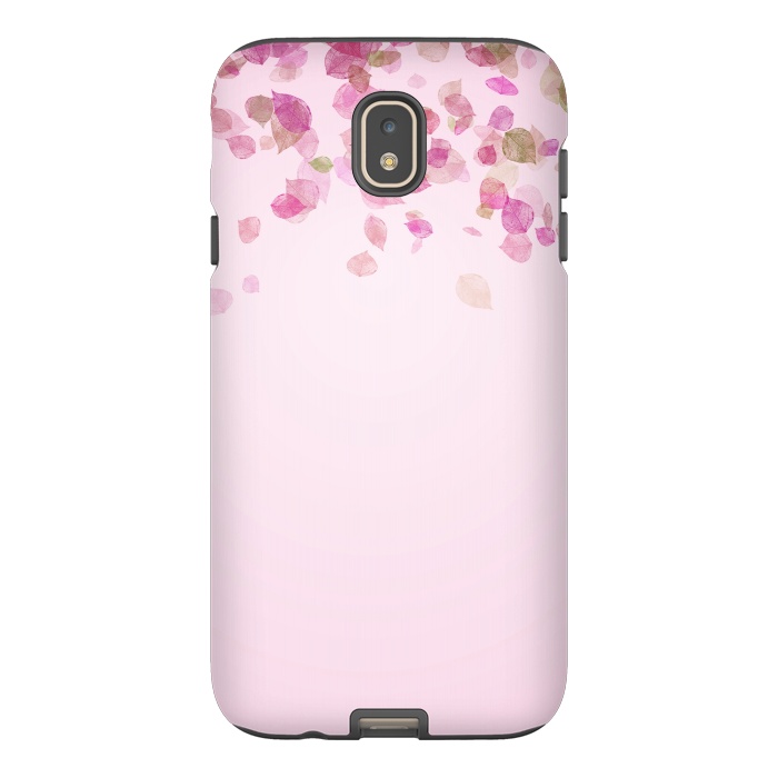 Galaxy J7 StrongFit Leaves are falling on pink by  Utart