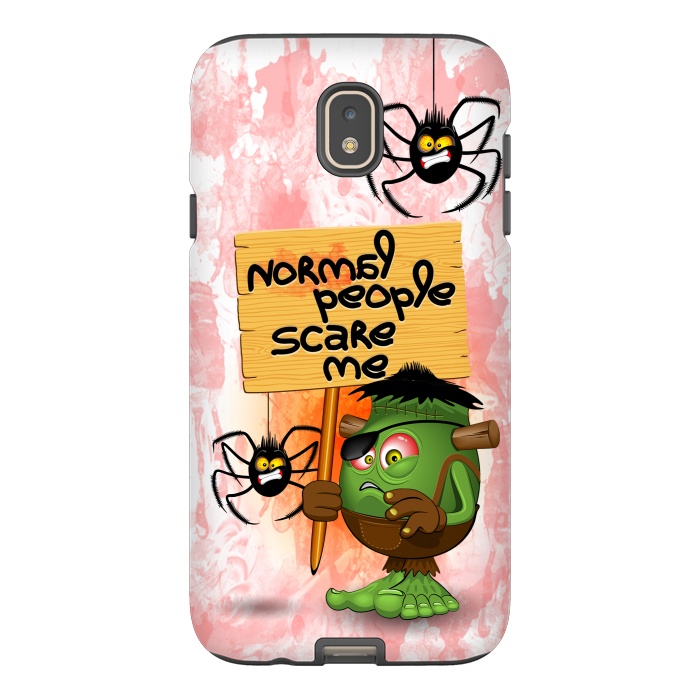 Galaxy J7 StrongFit 'Normal People Scare Me' Humorous Frankenstein Character   by BluedarkArt