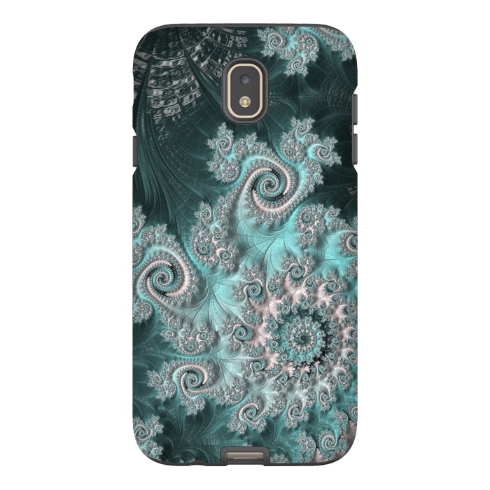Galaxy J7 StrongFit Swirly magical fractal by Andrea Haase