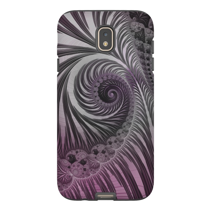 Galaxy J7 StrongFit Swirly Fractal Fantasies by Andrea Haase