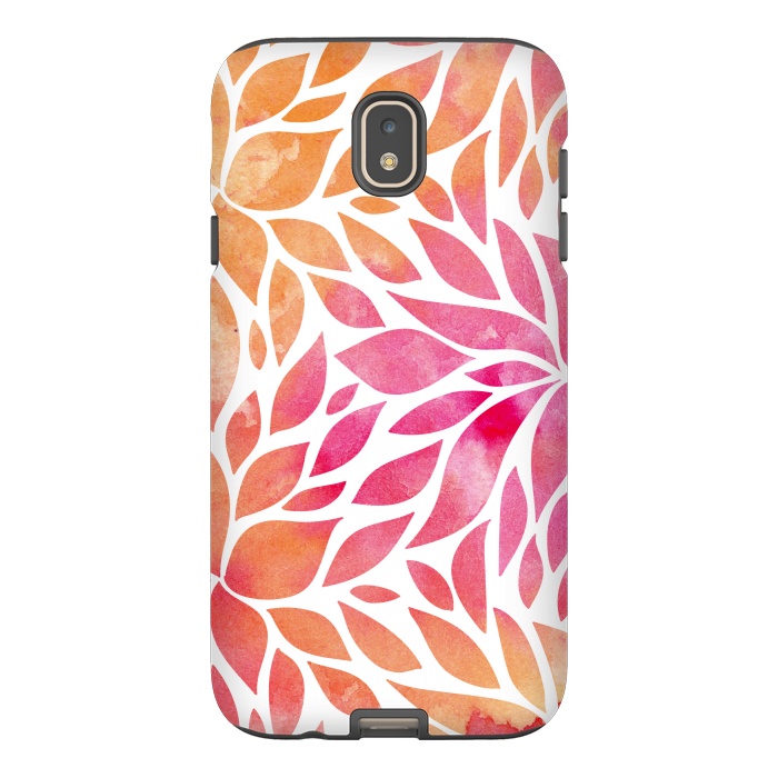Galaxy J7 StrongFit Watercolor Floral Art by Allgirls Studio