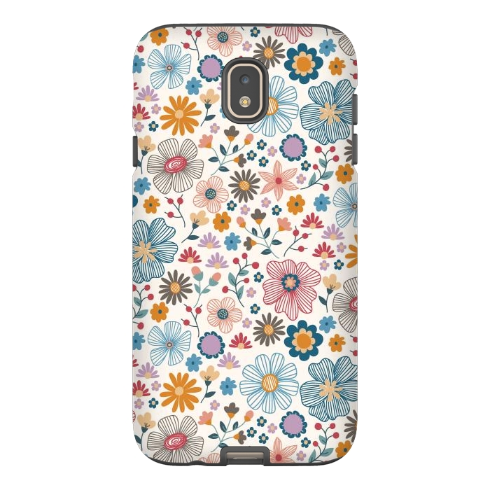 Galaxy J7 StrongFit Winter Wild Bloom  by TracyLucy Designs