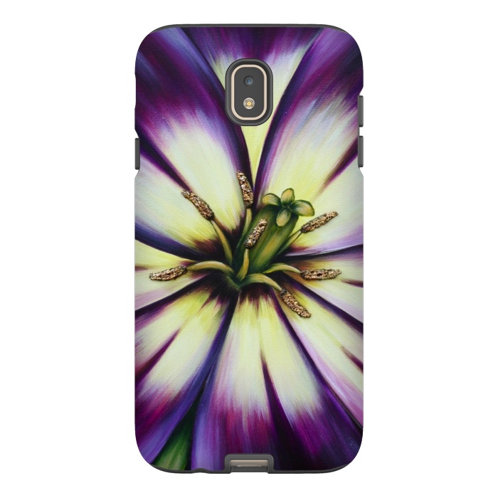 Galaxy J7 StrongFit Plum Tulip by Denise Cassidy Wood