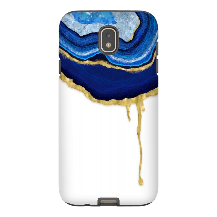 Galaxy J7 StrongFit Sapphire Dripping Agate by Noonday Design