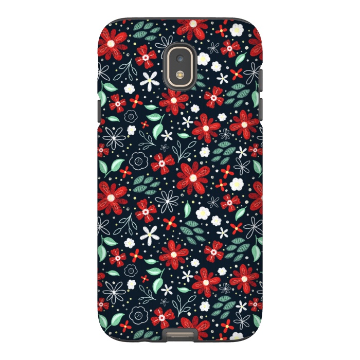 Galaxy J7 StrongFit Little Christmas Flowers by Noonday Design