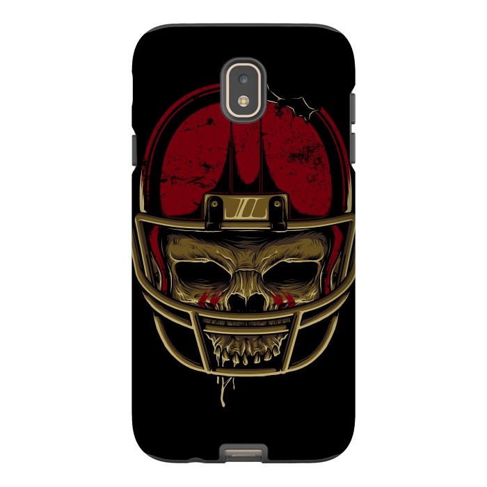 Galaxy J7 StrongFit American Football Skull by Afif Quilimo