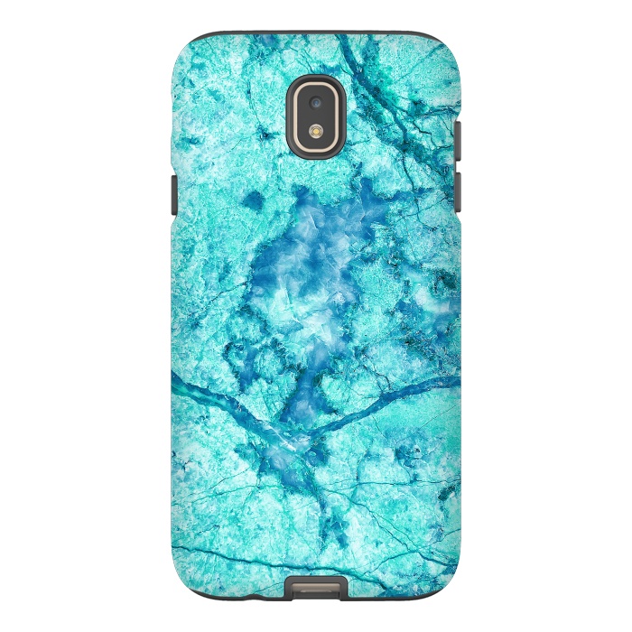 Galaxy J7 StrongFit Turquoise Marble by Art Design Works