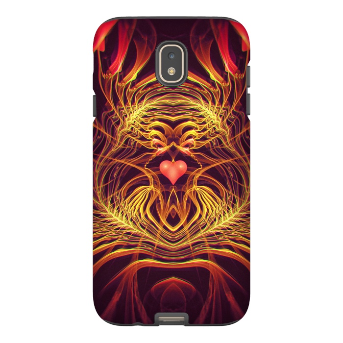 Galaxy J7 StrongFit Fractal Heart by Art Design Works