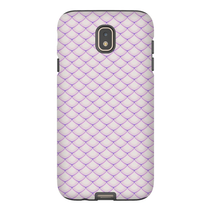 Galaxy J7 StrongFit Pink Fish Scale Pattern by Art Design Works