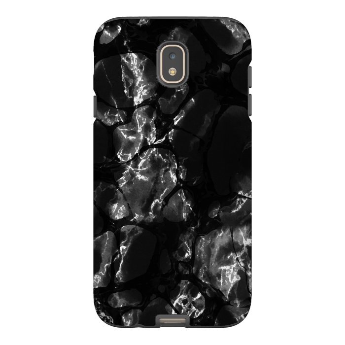 Galaxy J7 StrongFit Black marble surface by Oana 