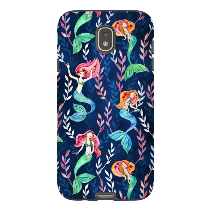Galaxy J7 StrongFit Little Merry Mermaids by Micklyn Le Feuvre