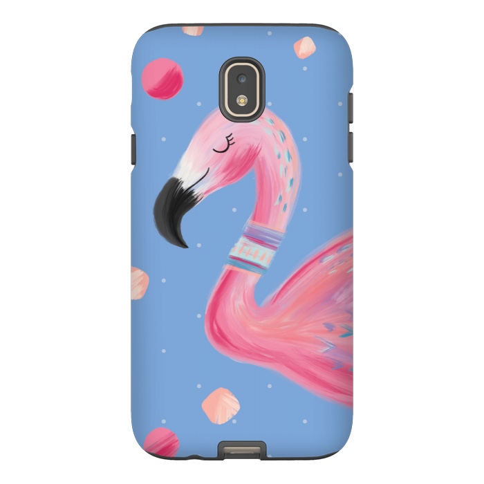 Galaxy J7 StrongFit Fancy Flamingo by Noonday Design