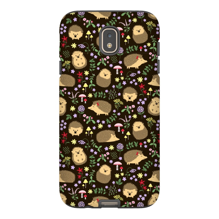 Galaxy J7 StrongFit Hedgehogs amid woodland plants and flowers by Portia Monberg